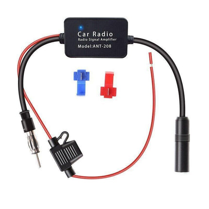 Car Hidden Aerial Radio Antenna Signal Booster Amplifier Strengthen 25db 12V AU - Aimall