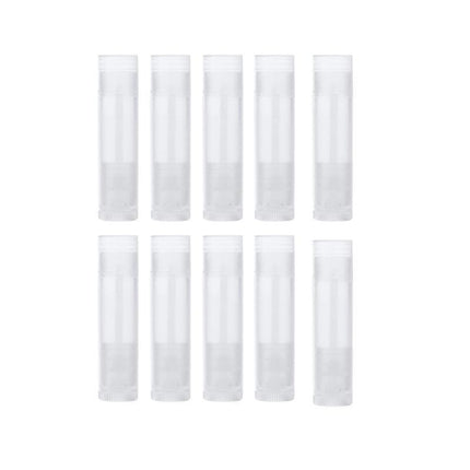 10/30/50/100x Clear Lip Balm Tubes Caps 5g Transparent Empty Lipstick Container - Aimall