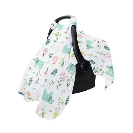 Stroller Cover Cartoon Print Carrycot Wind and Dust Shield with Protective Layer