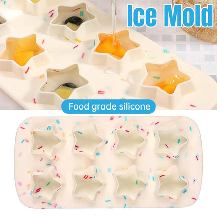 Silicone Ice Cream Mold Five-Star Chocolate Cookie Mold for Homemade Treats