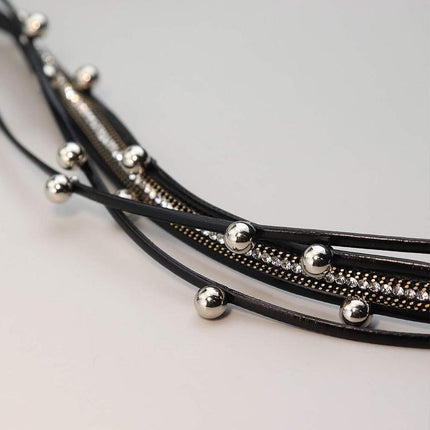 Fashion Multilayer Leather Bracelet Men Women Wristband Bangle Creative Jewelry - Aimall