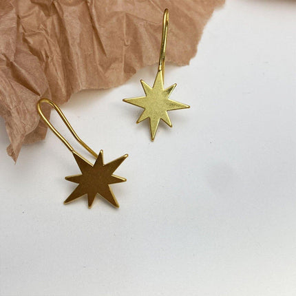 Vintage Vase Star Earrings Simple Everyday Studs Fashion Jewellery Women