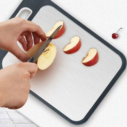 304 Stainless Steel Cutting Board Double-Sided Chopping Boards Kitchen Camping