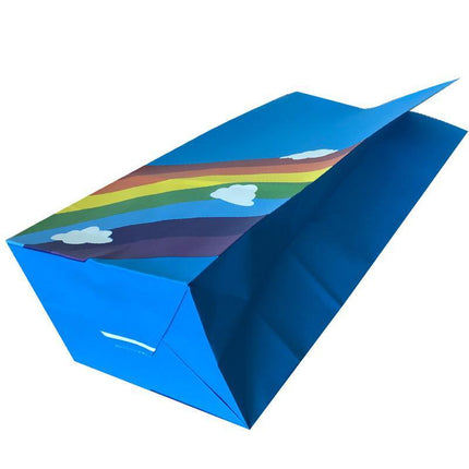 80PCS Kraft Paper Party Bag Seal Birthday Favor Kids  Rainbow Candy paper bags Aimall