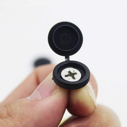 100/200X Plastic Screw Cover Caps Holes Cams Furniture Kitchen Button Nuts Bolts - Aimall