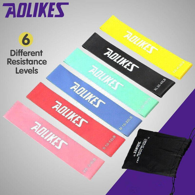 AOLIKES Resistance Bands Power Heavy Strength Exercise Fitness Gym Yoga AU - Aimall