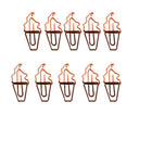 10x Colorful fruit Note Shape Paper Clips Bookmark Binder Office School Supplies - Aimall