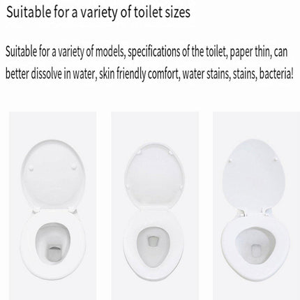 2PCS Travel Disposable Toilet Seat Covers Soluble Paper For Hotel Household Use