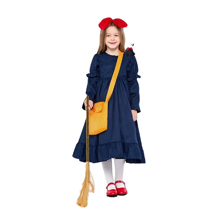 Parent-Child Anime Cosplay Costume Adult Secondary Cosplay Little Witch Witch Kiki Halloween Costume