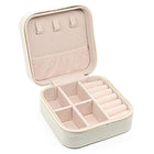 Travel Jewelry Organizer Box Portable Leather Storage Ornaments Ring Earrings