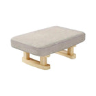1PC Small Solid Wood Fabric Stool Creative Retro Footstool for Living Room Seat