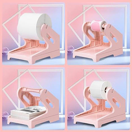Pink Label Paper Holder Organizer Stand for Office Desk Shelf Storage Solution
