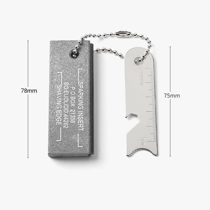 Magnesium Block & Flint Military Fire Starter Striker Firestarter Army Survival - Aimall