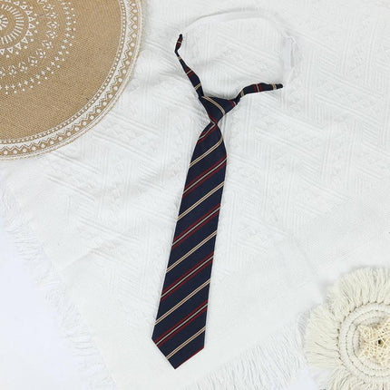 Student Lazy Tie Women Necktie Fashionable Uniform School Style Japanese JK Tie - Aimall