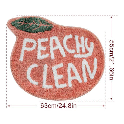 Cute Fruit Bathroom Mat Anti Slip Floor Carpet for Doorway Toilet Soft Bath Rug