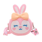 Kids Girls Cute Mini Crossbody Bag Silicone Coin Purse Shoulder Bag Wallets Gift - Aimall
