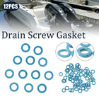 12 Pieces Ship Drain Screw Gasket Seal Set Waterproof Marine Hardware Gaskets