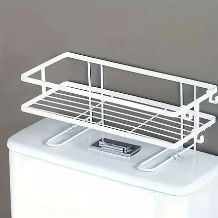 Storage Rack 1Tier Space Saver Over The Toilet Steel Bathroom Shelf Organizer