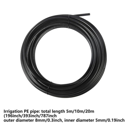 5M 10M 20M Garden Watering System Adjustable Spray Irrigation Hose Sprinkler