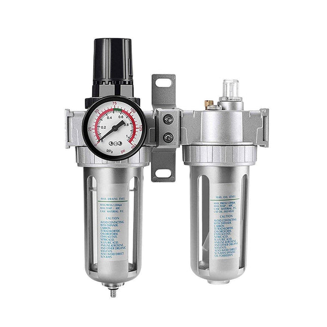 1/4 Air Compressor Water Trap Pressure Regulator Part Filter Water Oil Separator