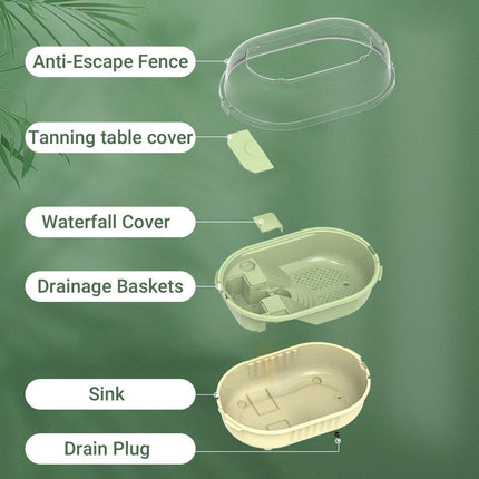 Household Large Turtle Jar Plastic Tank For Pet Reptile Turtle Care Supplies