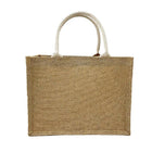 Unprinted Linen Handbag Good Product Companion Gift Linen Hemp Jute Shopping Bag - Aimall