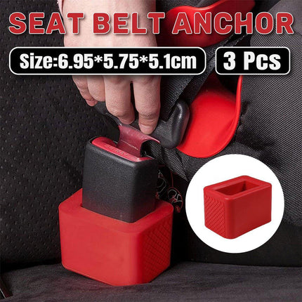3PCS Vehicle Buckle Insert Slot Lifter Silicone Spacer Block