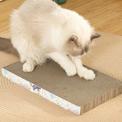 Cat Scratch Board Scratching Post Toys Gym Cardboard Sisal Pet Scratcher Mat - Aimall