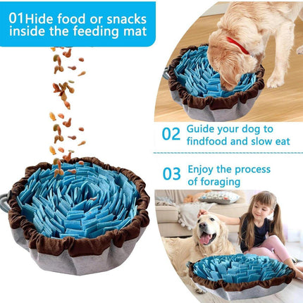 Pet Sniffing Mat Dog Training Slow Feeder Puzzle Toys Interactive Snuffle Mat