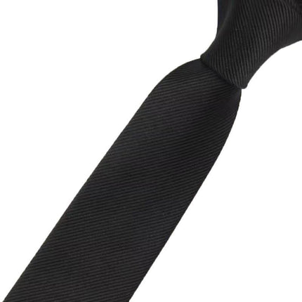 Men's Skinny Tie Fashion Solid Plain Satin Formal Wedding Casual Necktie Ties - Aimall