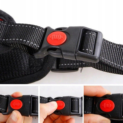 S-M Front Range No-Pull Dog Harness Vest Adjustable Outdoor Handle Puppy Pet - Aimall