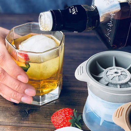 4PCS Whiskey Cocktail Sphere ICE Ball Mold Cube Maker Jelly Silicone Mould Set - Aimall