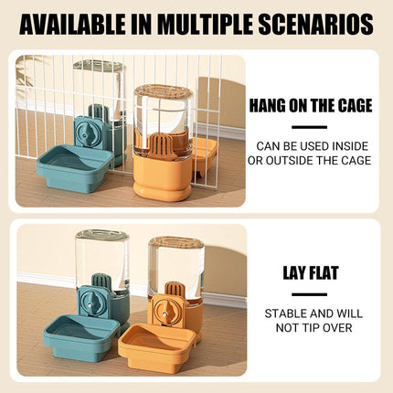 Automatic Leak-Proof Rabbit Water Drinker Hanging Large Capacity Pet Feeder Bowl