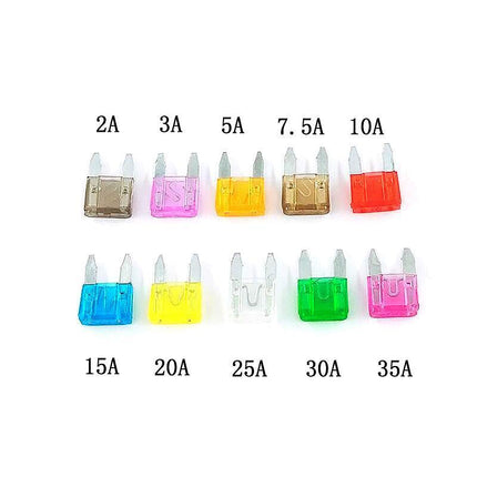 100 Standard Blade Auto Car Assorted Fuses Assortment Kits Sets 2A-35A With Box - Aimall