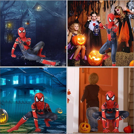 Spider Tight Man Jumpsuit Set Miles Clothes Expedition Adult Kids Halloween Costume Gwen AU - Aimall