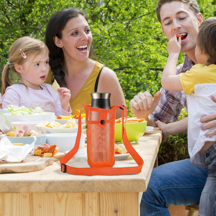 4PCS Outdoor Travel Water Bottle Holder Bag Hanging Pouch for Camping Hiking