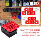 For Milwaukee M18 18V Battery Dock Holder Base Compatible with 48-11-1815 Tools