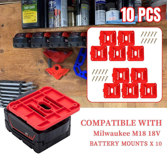 For Milwaukee M18 18V Battery Dock Holder Base Compatible with 48-11-1815 Tools