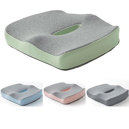 Memory Foam Seat Cushion for Office and Travel Support with Ergonomic Design
