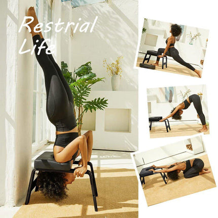 Wooden Yoga Handstand Stool Professional Core Strength Training Home Yoga Chair
