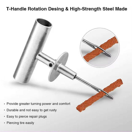 68PCS Tyre Puncture Repair Recovery Kit Heavy Duty 4WD Offroad Plugs Tubeless