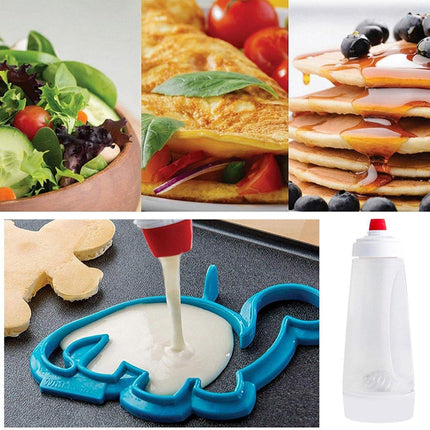 1000ml Hand Crank Batter Dispenser Mixing Jug with Scale for Muffins Pancakes