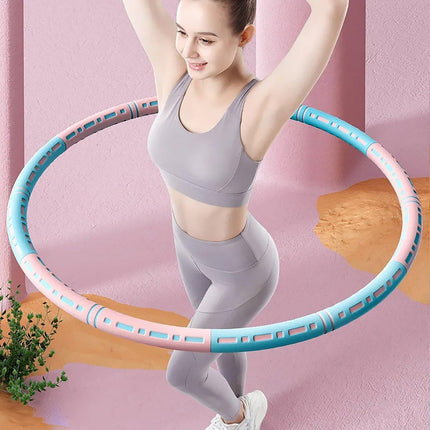 Detachable Weighted Hula Hoop Fitness Equipment for Home Exercise Use
