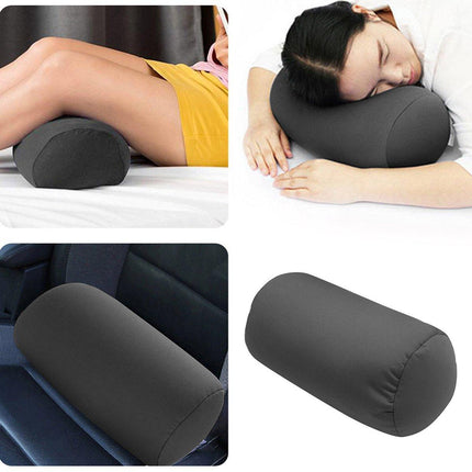 Solid Color Cylindrical Foam Particle Pillow Multi-Functional Neck Waist Support