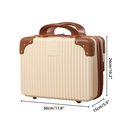 Portable Womens Mini Luggage Case Lightweight Large Capacity Cosmetic Bag