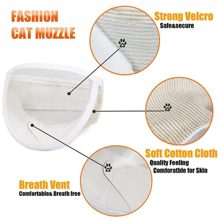 Breathable Kitten Headgear Clear Pet Mask Dog Anti Bite Scratch Protective Gear