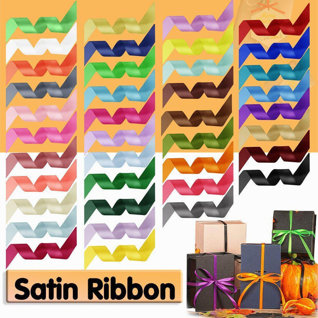 10mm Width Satin Hair Ribbon Wedding Party Decoration Gift Banquet 3m - Aimall