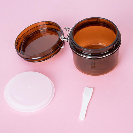 5pcs Sealed Bottle Mask Jar PET Plastic Packaging Containers for Skincare Use