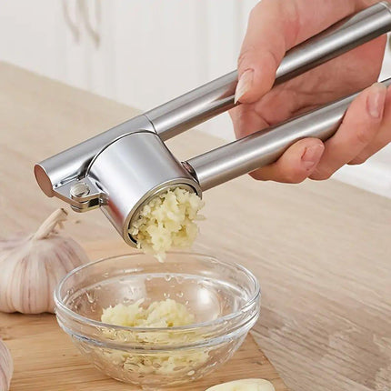 Stainless Steel Garlic Press Peeler Zinc Alloy Kitchen Tool Garlic Crusher