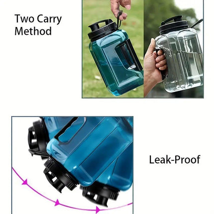 Large Capacity Outdoor Plastic Water Bottle Sports Portable Lightweight Drinking